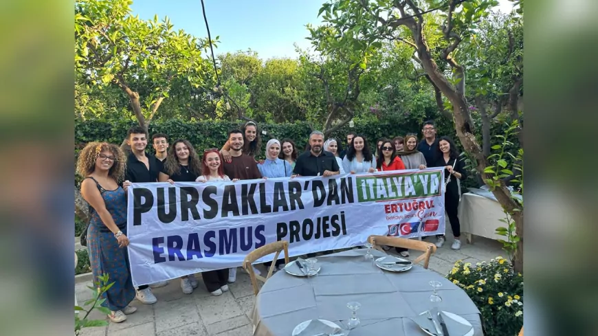 Pursaklar’ın Gençleri İtalya’da Eğitimde: Başkan Ertuğrul Çetin'den Destek Ziyareti