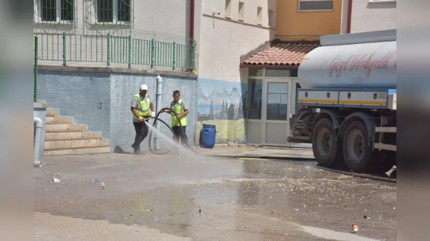 Okul Bahçeleri Yeni Döneme Hazırlandı