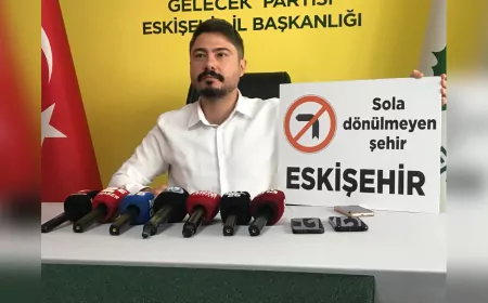 Gelecek Partisi İl Başkanı Hüseyin Durmazlar: “Eskişehir Artık Sola Dönülmeyen Şehir Oldu”