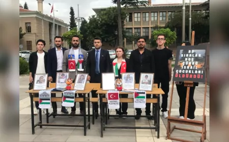 AK Parti Eskişehir Gençlik Kolları'ndan Gazze'deki Eğitim Dramına Tepki