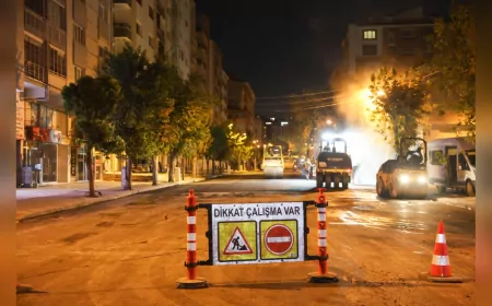 Büyükşehir Gece Mesaisinde: Vatan Caddesi’nde Asfalt ve Altyapı Yenilendi