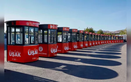 Uşak Belediyesi’nden Simitçi Esnafına Büyük Destek: 22 Modern Büfe Teslim Edildi