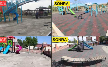 Ağrı Belediyesi’nden Parklarda Güvenli ve Modern Yenileme Hamlesi