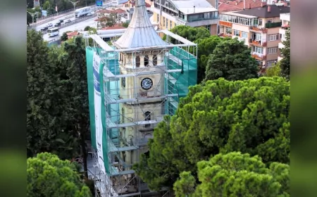 İzmit Saat Kulesi Restorasyonla Yeniden Hayat Buluyor