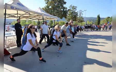 Bursa’da Avrupa Hareketlilik Haftası Başladı: Sağlıklı Yaşam İçin Adım Adım Etkinlikler