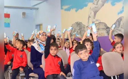 Elazığ Belediyesi’nden Öğrencilere Süt Desteği