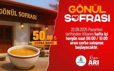 Nevşehir Gönül Sofrası’nda Sabahları Çorba Hizmeti Başlıyor