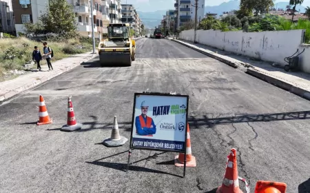 HBB’den Dörtyol Numuneevler Mahallesi’ne 6 Kilometrelik Asfalt Çalışması