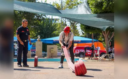 Antalya’da İtfaiye Adayları Zorlu Parkurlarda Ter Döküyor