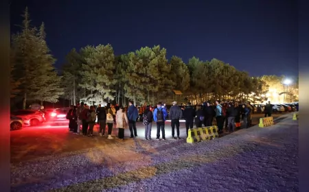 Eskişehir’de Gece Yürüyüşüyle Sağlıklı Yaşam Mesajı