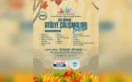 Ceren Özdemir Gençlik Merkezi’nde Güz Dönemi Kayıtları Başladı