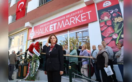 Eskişehir’in İlk Halk Et Marketi Hizmete Açıldı
