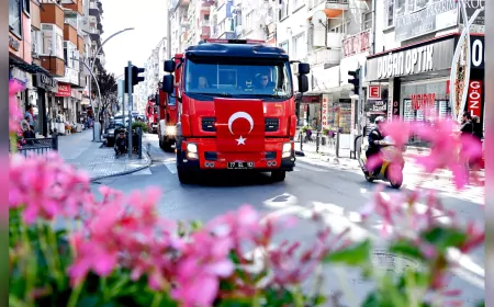 Yalova’da İtfaiyecilik Haftası’na şehir turuyla dikkat çekildi