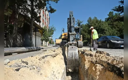 Kumlubel Mahallesi’ne Yeni İçme Suyu Hattı Döşendi
