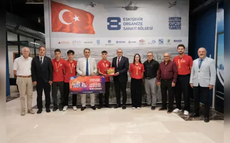 TEKNOFEST Birincileri Ödüllerini Başkan Küpeli’ye Takdim Etti