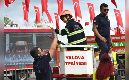 Yalova’da Minik İtfaiyecilerden Renkli ve Öğretici Gün