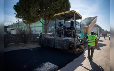 Aliağa Sanayi Yolu Asfaltlanıyor: 2 Kilometrelik Konforlu Ulaşım
