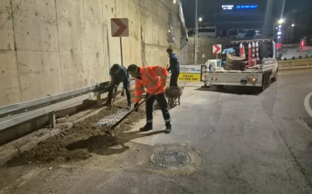 Kocaeli Büyükşehir Belediyesi 7/24 Sahada: Geceleri de Durmak Yok