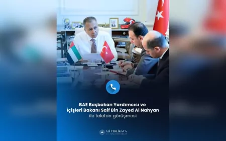 Ali Yerlikaya, BAE Başbakan Yardımcısı ve İçişleri Bakanı ile görüştü
