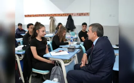 Bakan Yusuf Tekin’den Sürpriz Ziyaret: Betül Can Anadolu Lisesi’ne Öğrenci Davetiyle Gitti