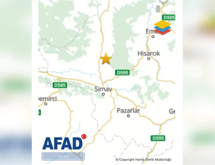 Kütahya Simav’da 5,4 Büyüklüğünde Deprem
