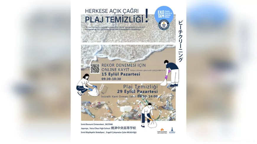 İzmir’den Dünya Rekoru Çağrısı: Plaj Temizliği İçin Binlerce Kişi Aranıyor