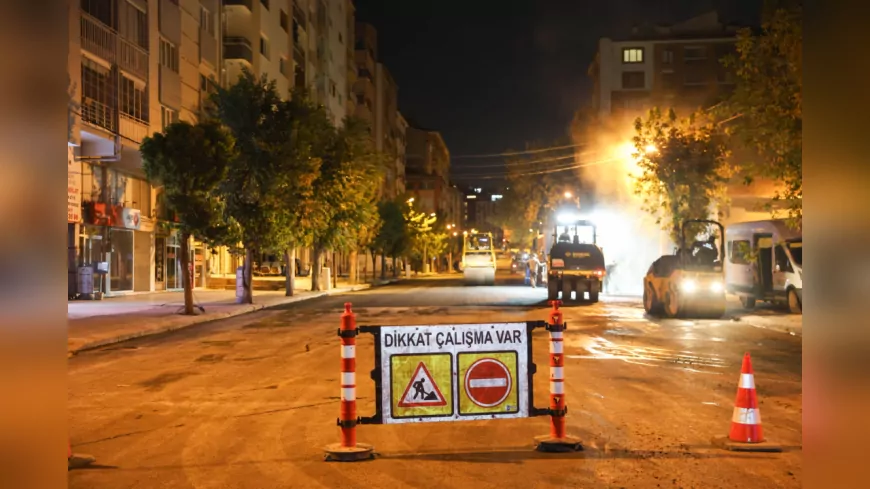Büyükşehir Gece Mesaisinde: Vatan Caddesi’nde Asfalt ve Altyapı Yenilendi