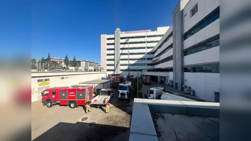 İzmir İtfaiyesi’nden Torbalı Devlet Hastanesi’ndeki Yangına Hızlı Müdahale