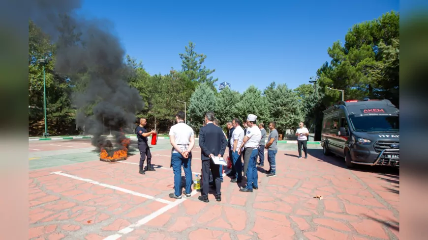 BURFAŞ Tesislerinde Gerçeğini Aratmayan Yangın Tatbikatı