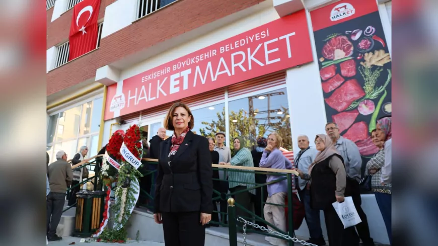 Eskişehir’in İlk Halk Et Marketi Hizmete Açıldı