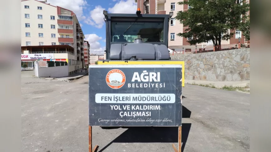 Ağrı Belediyesi’nden Erişilebilir ve Modern Yol-Kaldırım Çalışmaları