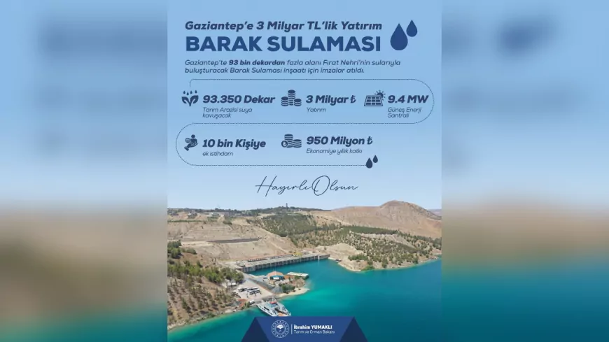 Barak Sulama Projesi’nde İmzalar Atıldı