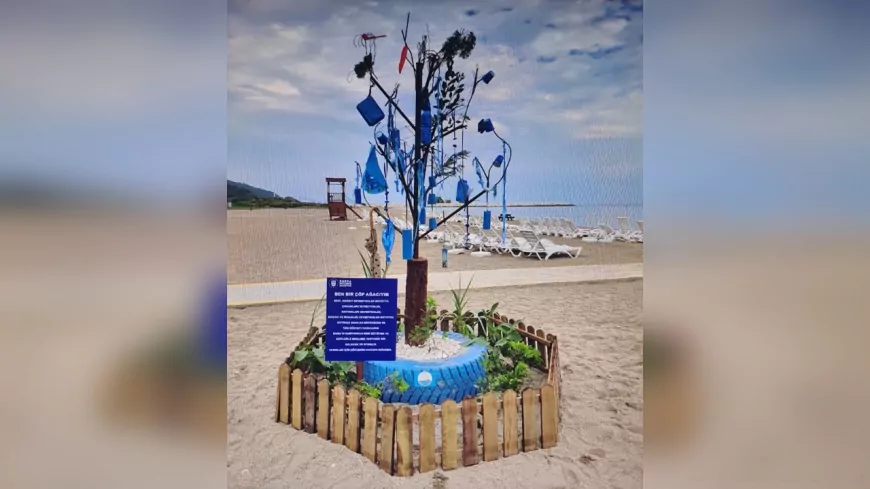 Bursa'da Deniz Atıkları Sanat Eserine Dönüşüyor