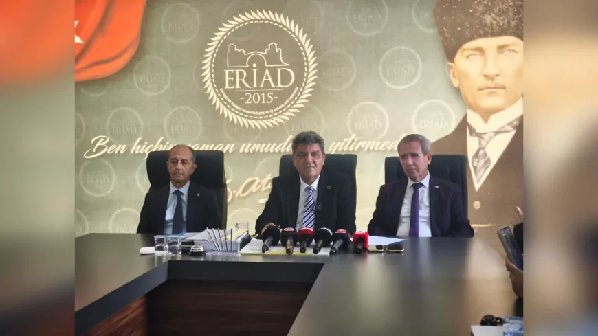 ERİAD’tan Kamuoyuna Açıklama: “Şehrin Projeleri Engellenmemeli”
