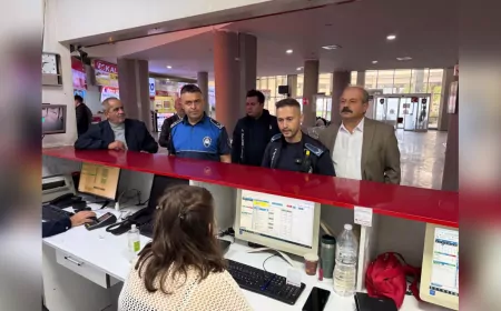 Düzce Otobüs Terminali’nde Ortak Denetim: Firmalara Uyarı