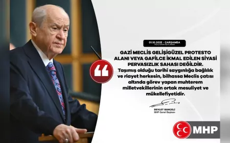 Bahçeli: “Gazi Meclis Gelişigüzel Protesto Alanı Değildir”