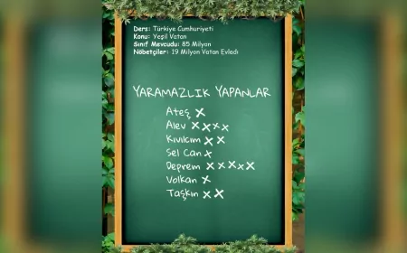 “Afetler ve Dayanıklılık Ayı” Başladı: Öğrenciler Yeşil Vatan Temasıyla Bilinçleniyor