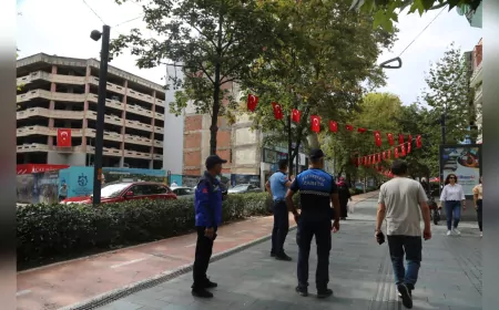 Cumhuriyet Bulvarı’nda Yaya Güvenliği İçin Motosikletlere Sıkı Takip