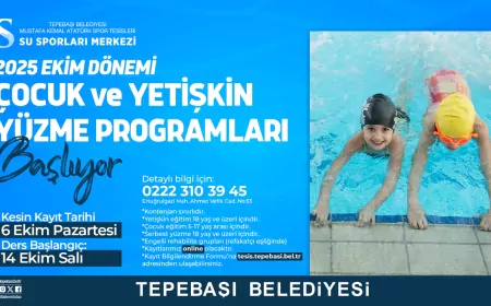 Tepebaşı’nda Yüzme Kursu Kayıtları Başlıyor