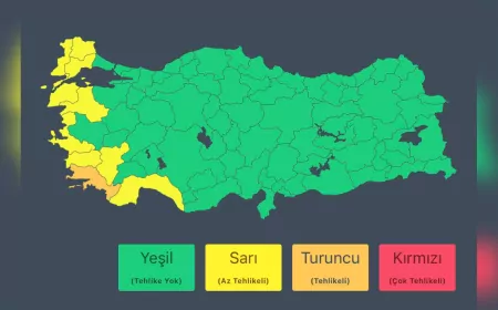 Meteoroloji’den 9 İle Sarı, Muğla’ya Turuncu Kodlu Yağış Uyarısı