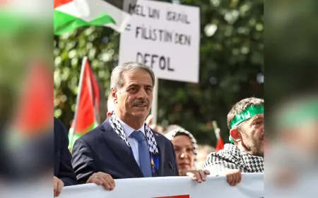 Sakarya’da Binlerce Kişi ‘Özgür Filistin’ İçin Yürüdü