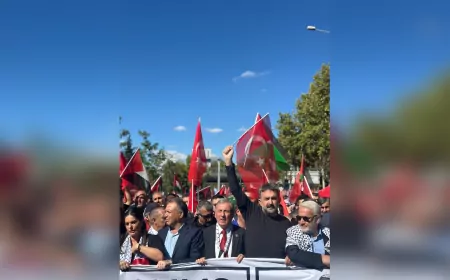 Gelecek Partisi’nden Gazze İçin Dayanışma Yürüyüşü: “Nehirden Denize, Özgür Filistin!”