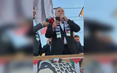 Gelecek Partisi, “Gazze İçin Umut Direniş” Mitinginde Yerini Aldı