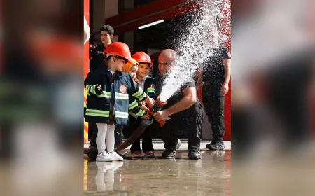 Düzce İtfaiyesi 744 Öğrenciyi Ağırladı, Miniklere “Başarı Belgesi” Verildi