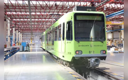 BursaRay Vagonlarında LED Dönüşümüyle Yüzde 80 Enerji Tasarrufu