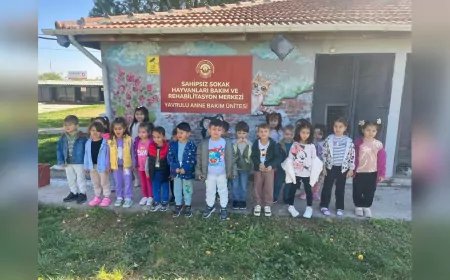 Miniklerden Can Dostlarına Anlamlı Ziyaret