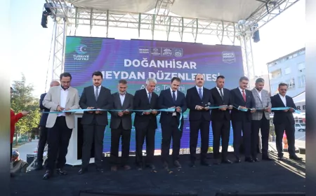 Doğanhisar’a Yeni Bir Soluk: Meydan Düzenlemesi Hizmete Açıldı