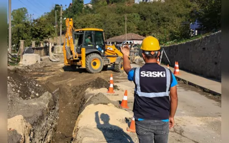 Akyazı’da Altyapı Seferberliği: 9 Bin Metrelik Hat İçin 6 Noktada Eş Zamanlı Çalışma