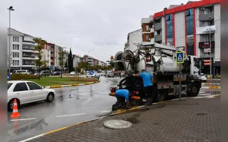 BASKİ Ekipleri Sağanak Yağışlara Karşı 7/24 Sahada