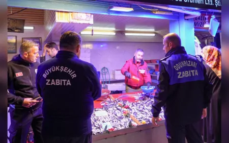 Eskişehir’de Balık Satış Yerlerine Ortak Denetim